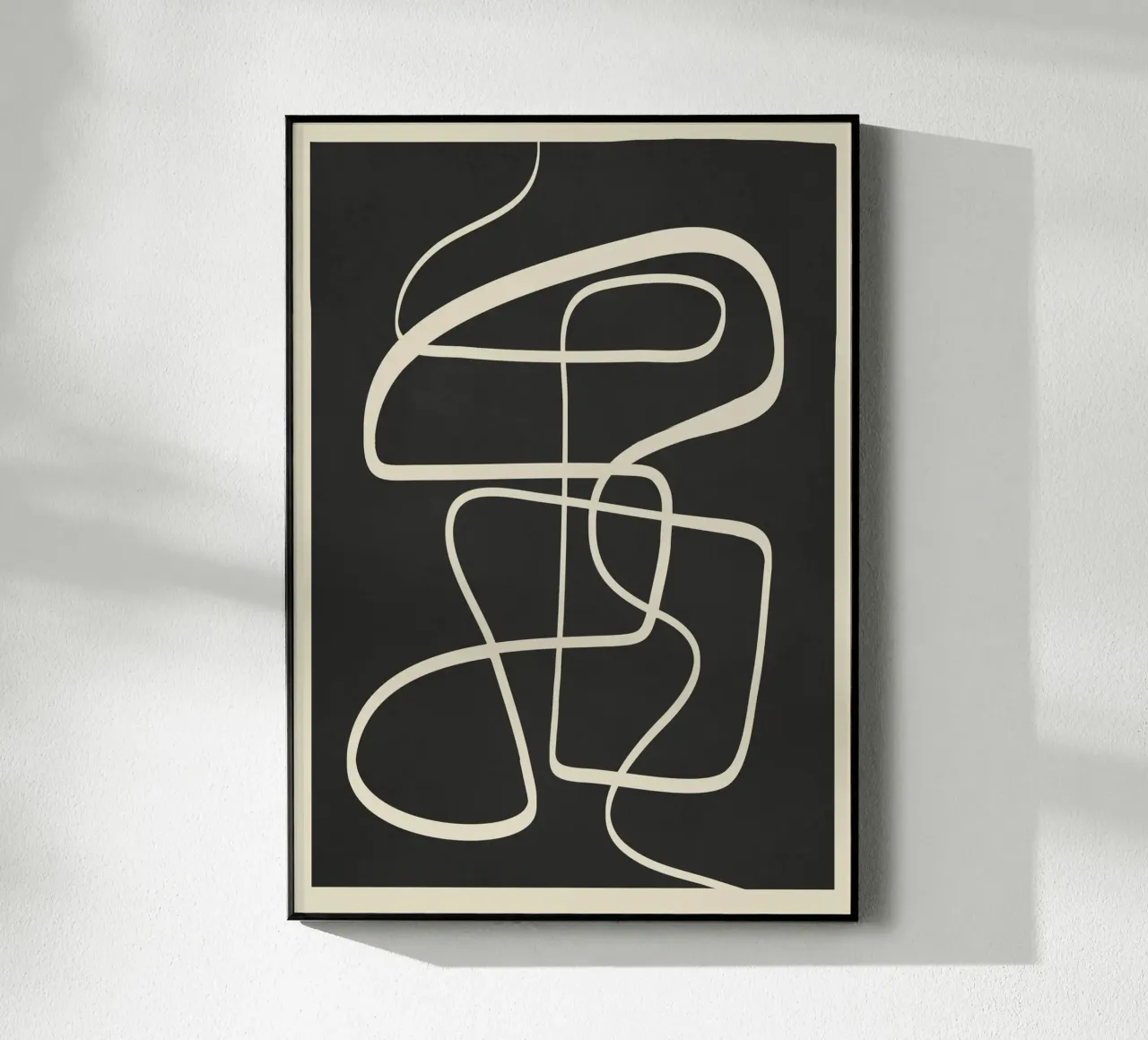 Modern Abstract Lines – Noir Acryl-Glas von cityart