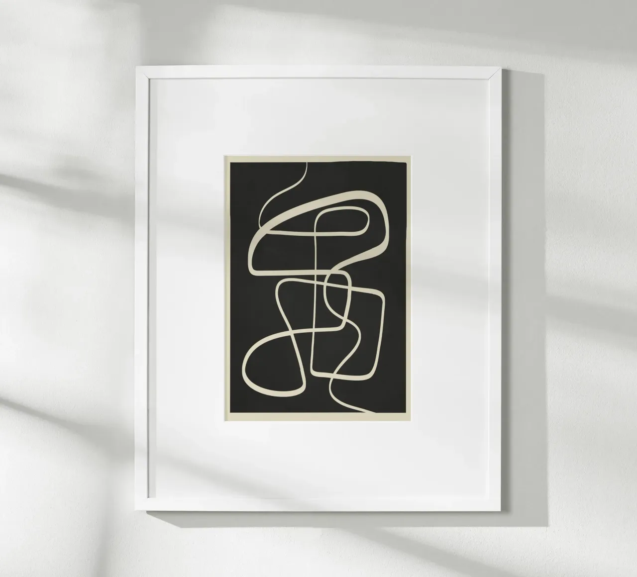 Modern Abstract Lines – Noir carta hahnemühle da cityart