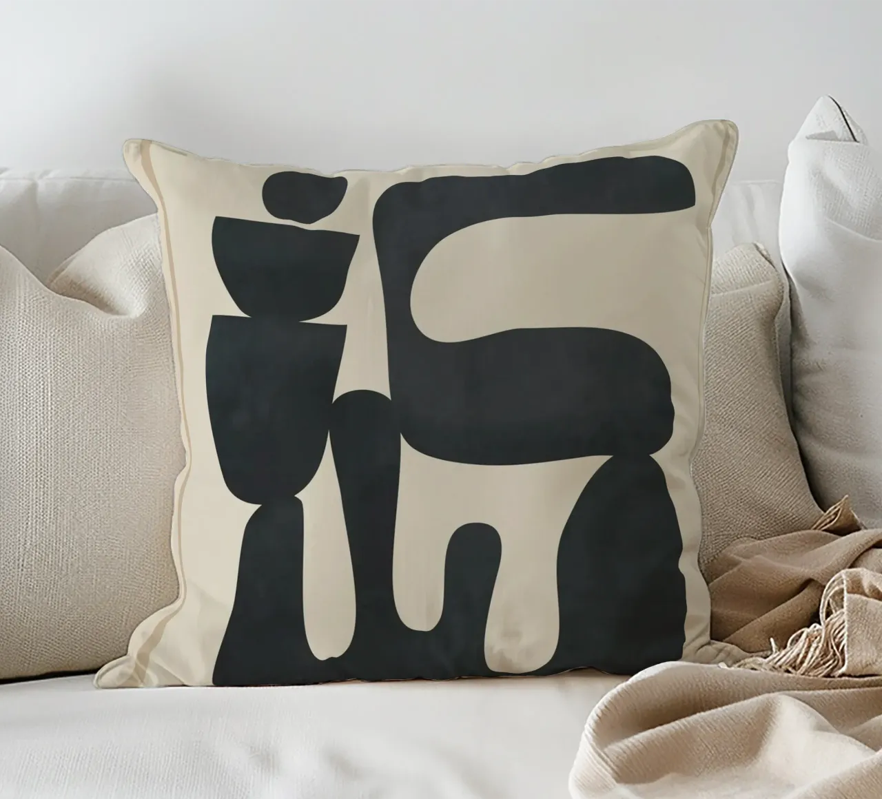 Modern Abstract Minimal Shapes 37 cuscino da cityart