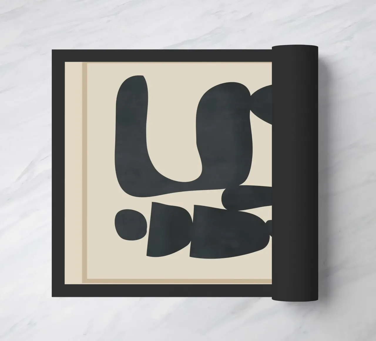 Modern Abstract Minimal Shapes 37 Fußmatte von cityart