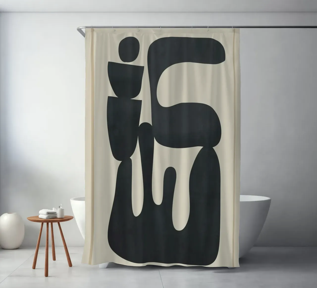 Modern Abstract Minimal Shapes 37 tenda da doccia da cityart
