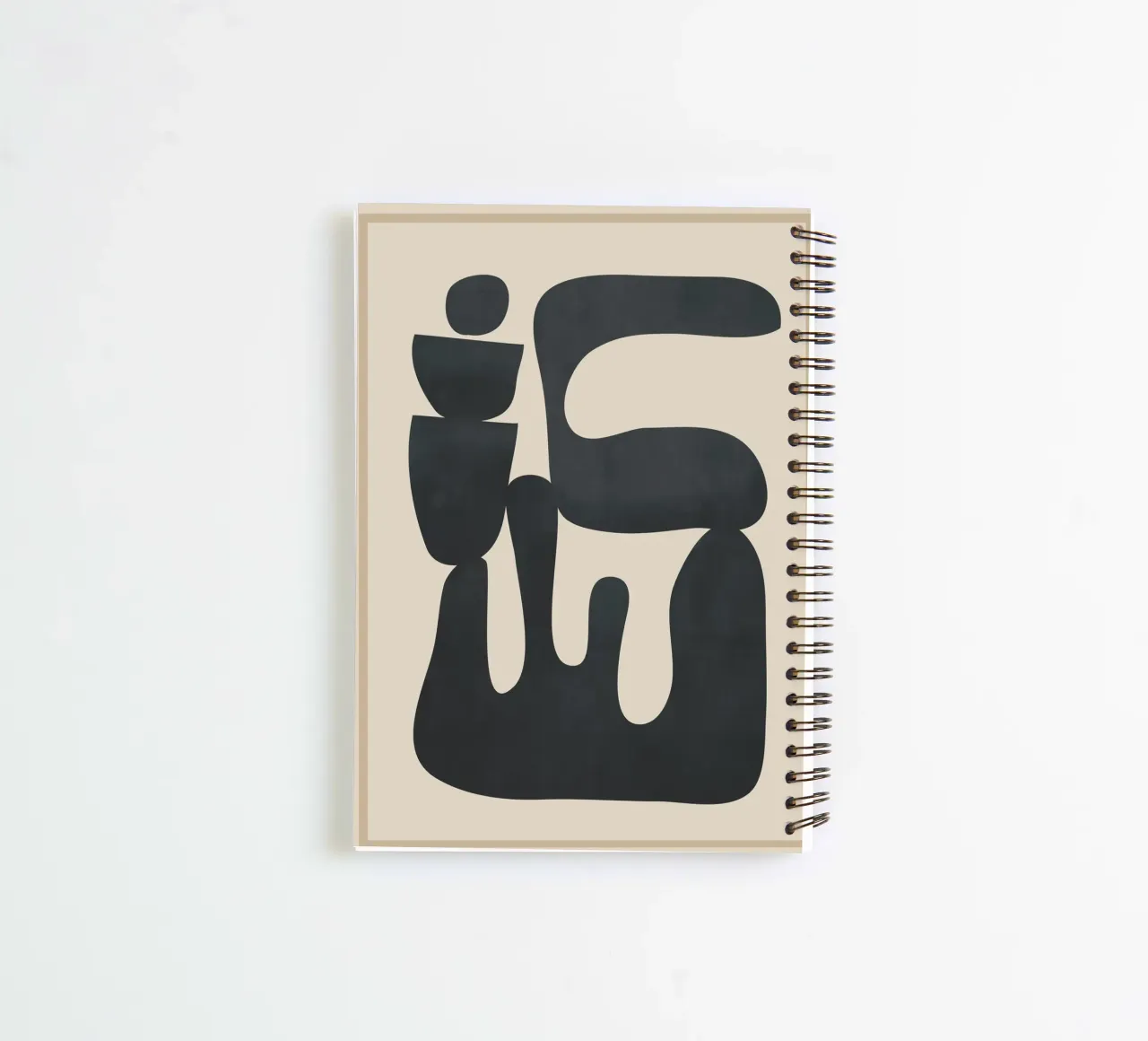 Modern Abstract Minimal Shapes 37 spiral notebook by cityart