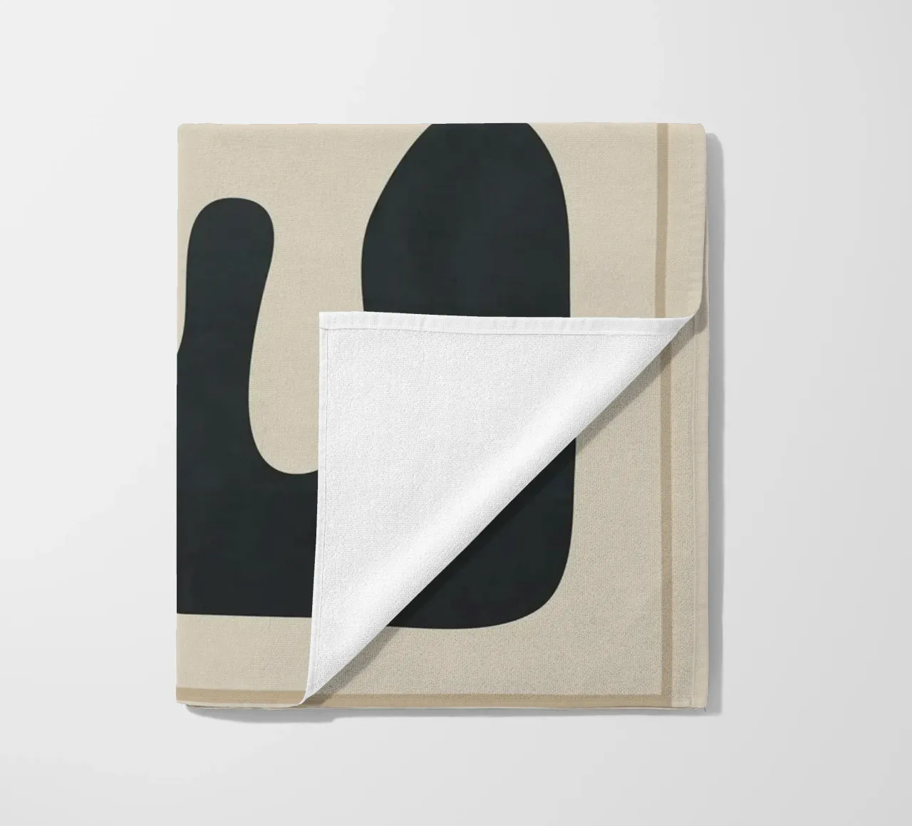Modern Abstract Minimal Shapes 37 beach towel by cityart