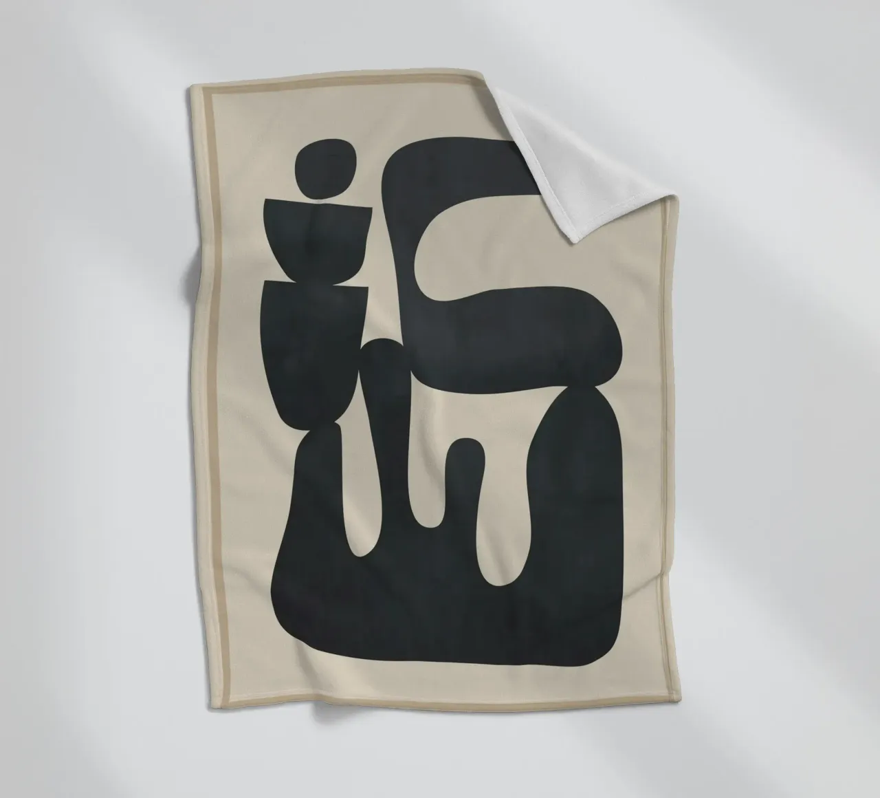 Modern Abstract Minimal Shapes 37 coperta in pile da cityart