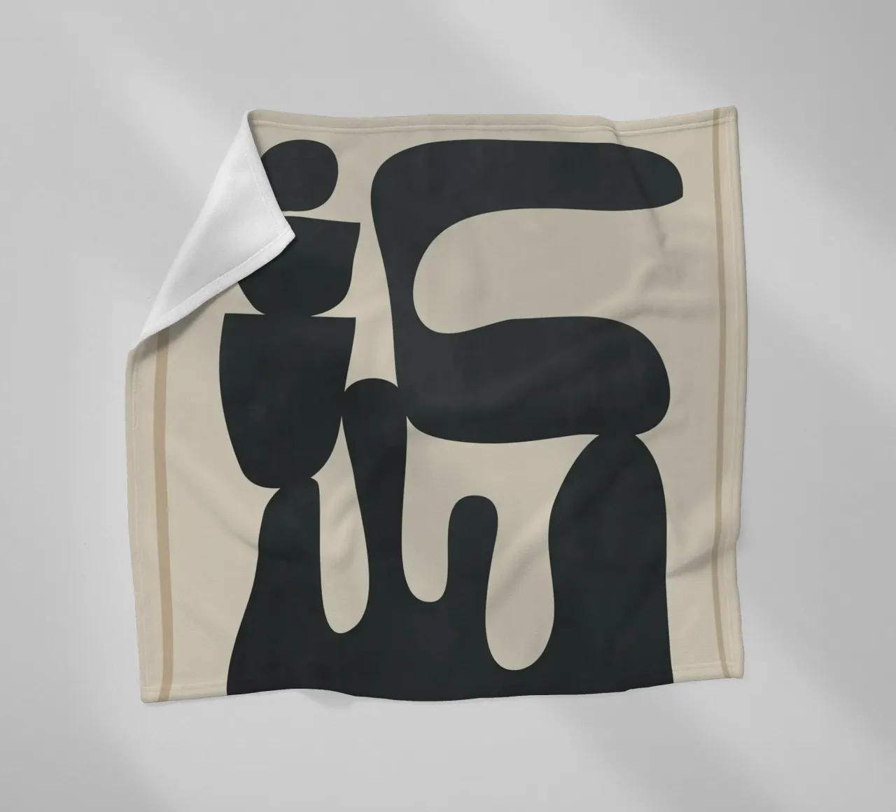 Modern Abstract Minimal Shapes 37 coperta in pile da cityart