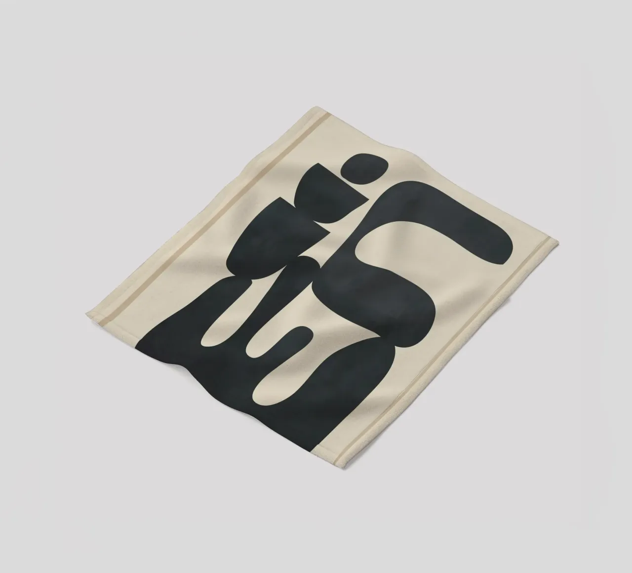 Modern Abstract Minimal Shapes 37 coperta in pile da cityart