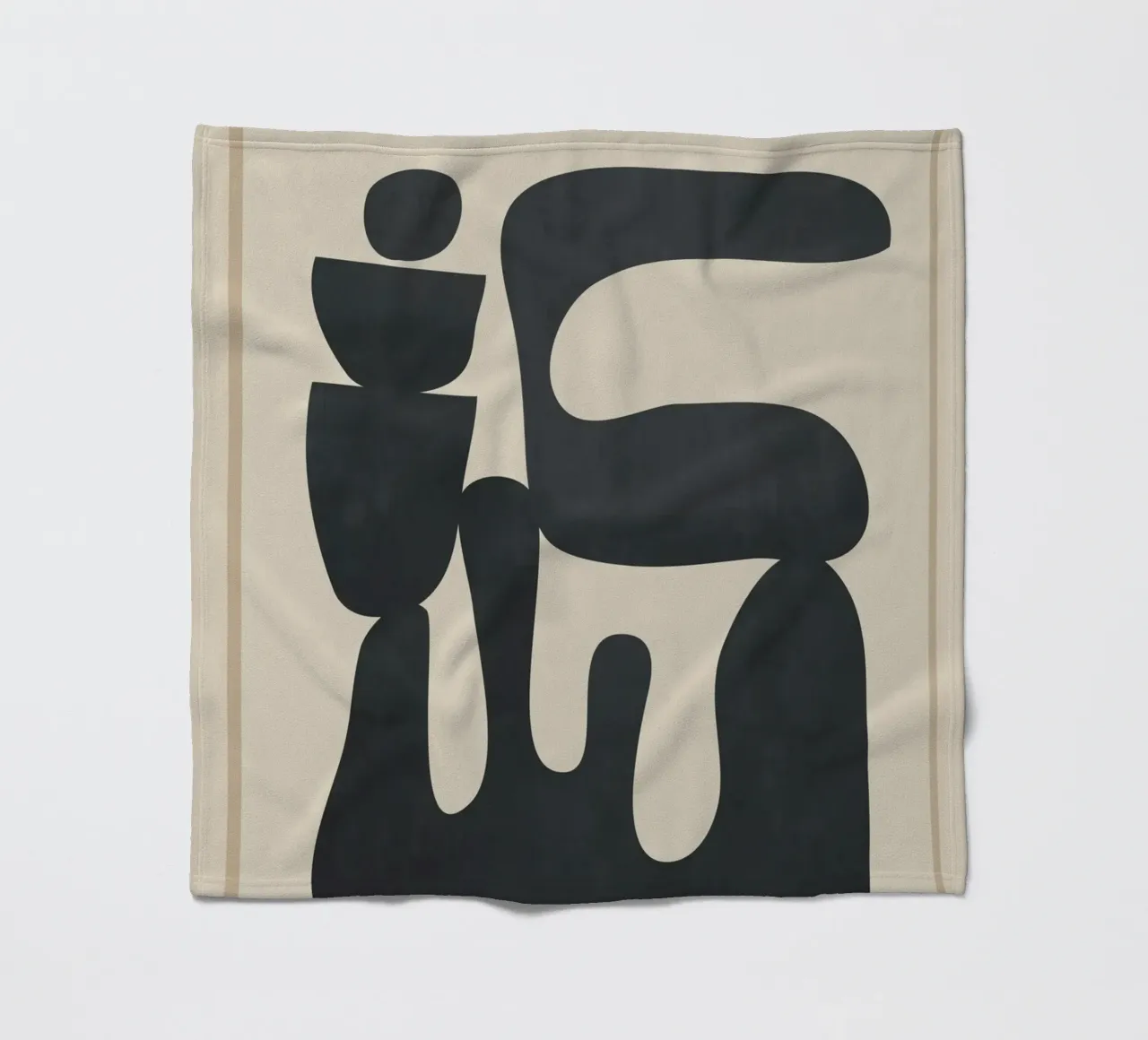 Modern Abstract Minimal Shapes 37 coperta in pile da cityart