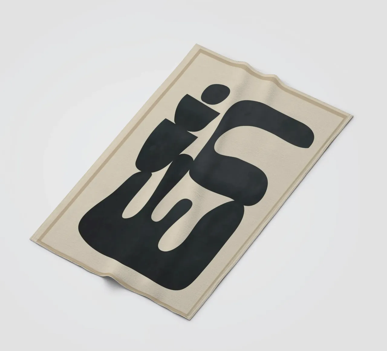 Modern Abstract Minimal Shapes 37 coperta in pile da cityart