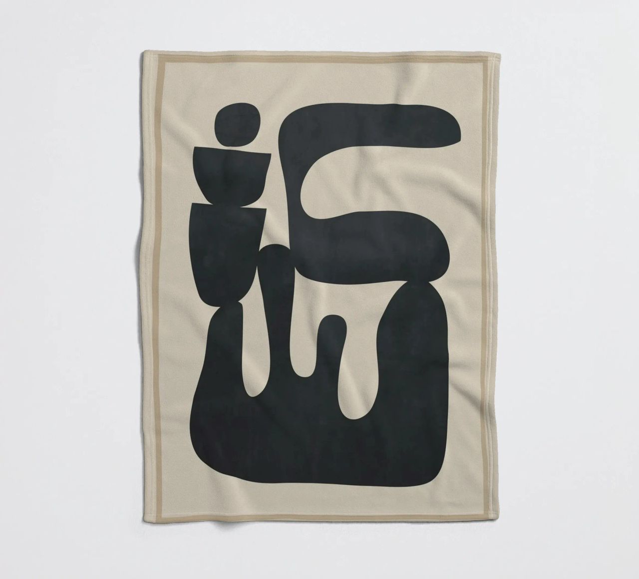 Modern Abstract Minimal Shapes 37 coperta in pile da cityart