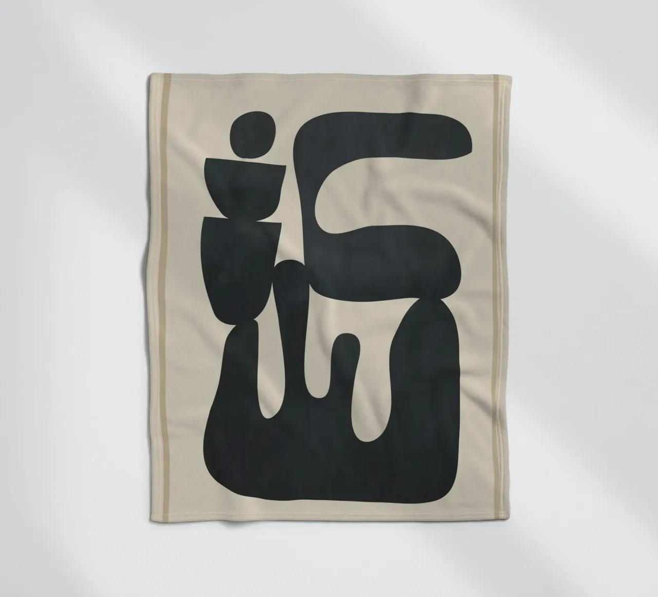 Modern Abstract Minimal Shapes 37 coperta in pile da cityart