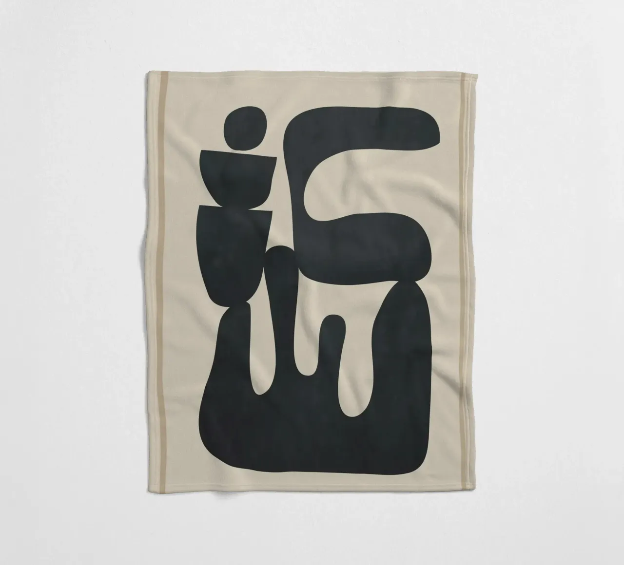 Modern Abstract Minimal Shapes 37 coperta in pile da cityart