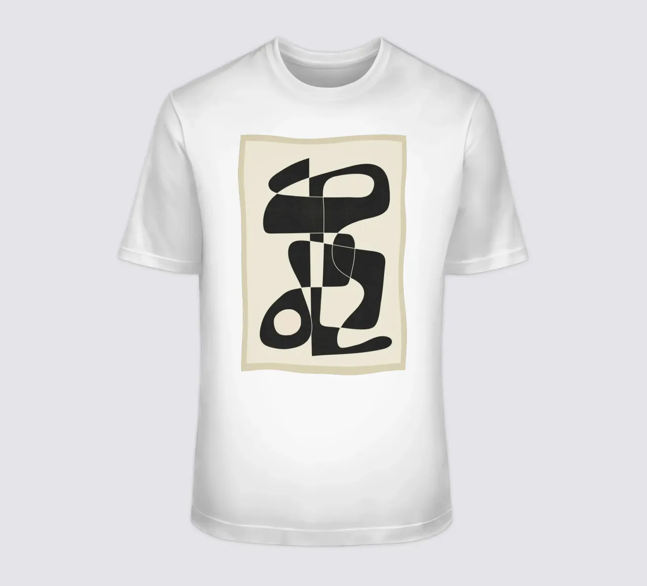 Minimal Abstract Noir t-shirt da cityart