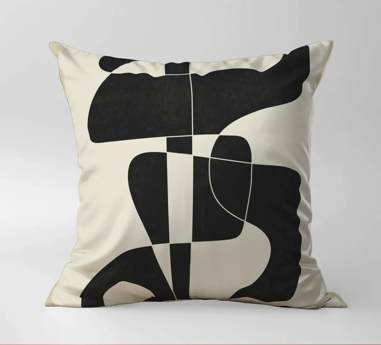 Minimal Abstract Noir kussen van cityart