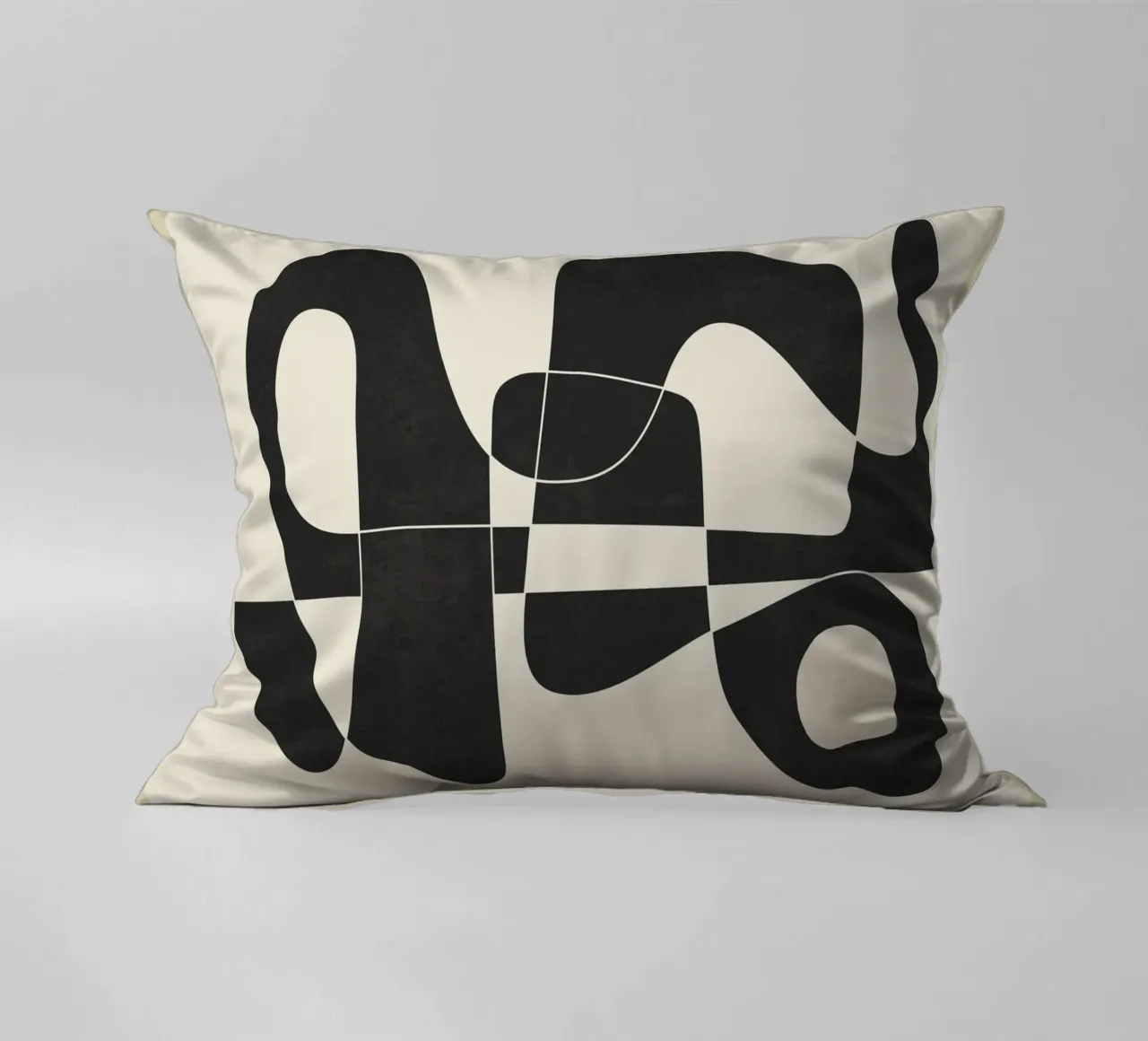 Minimal Abstract Noir kussen van cityart