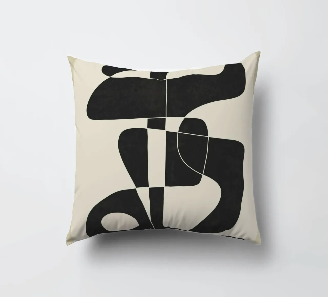 Minimal Abstract Noir cuscino da cityart