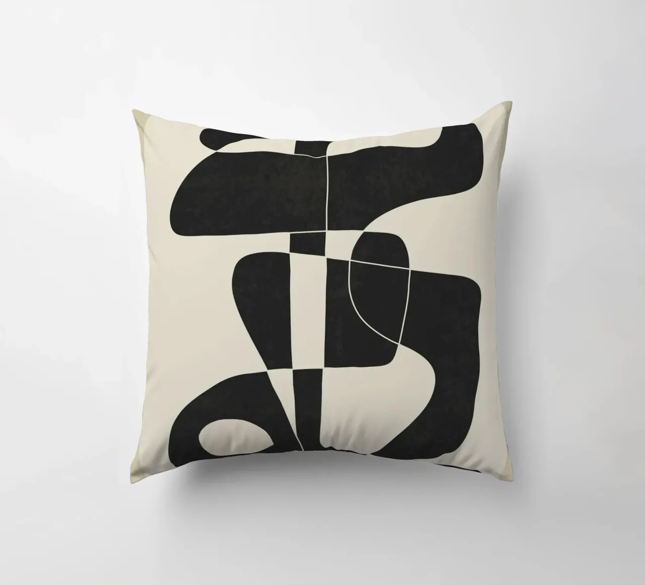 Minimal Abstract Noir cuscino da cityart