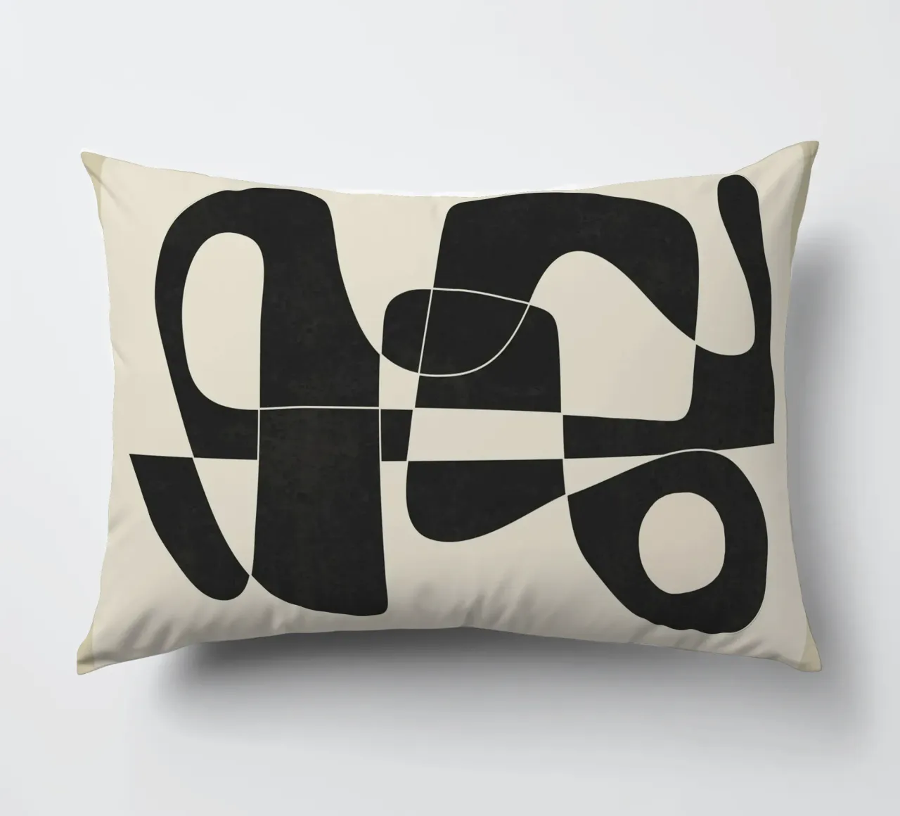 Minimal Abstract Noir cuscino da cityart