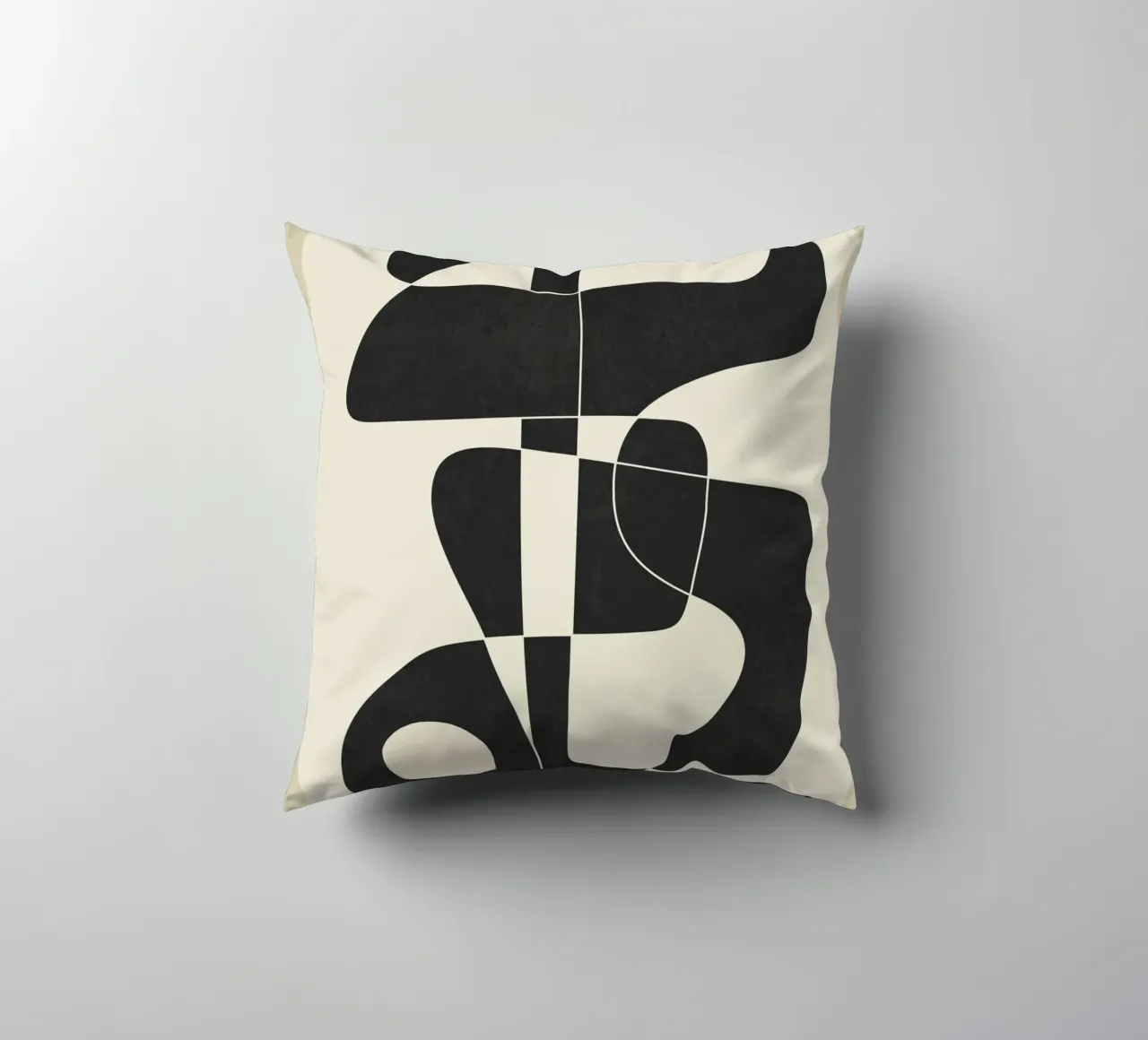 Minimal Abstract Noir kussen van cityart