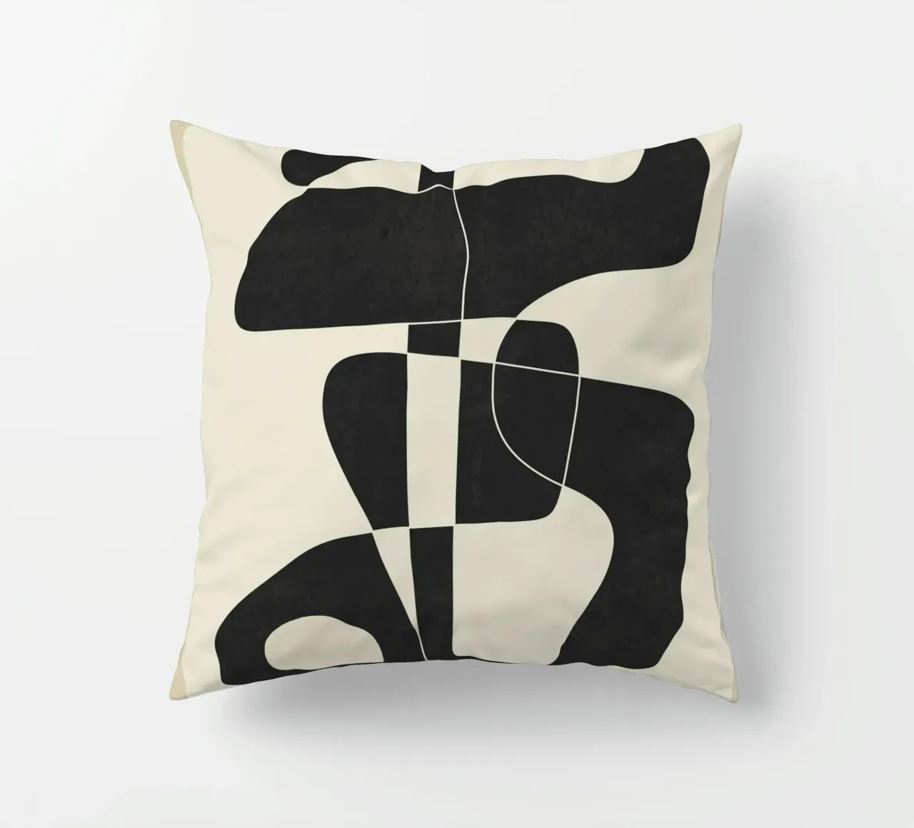 Minimal Abstract Noir cuscino da cityart