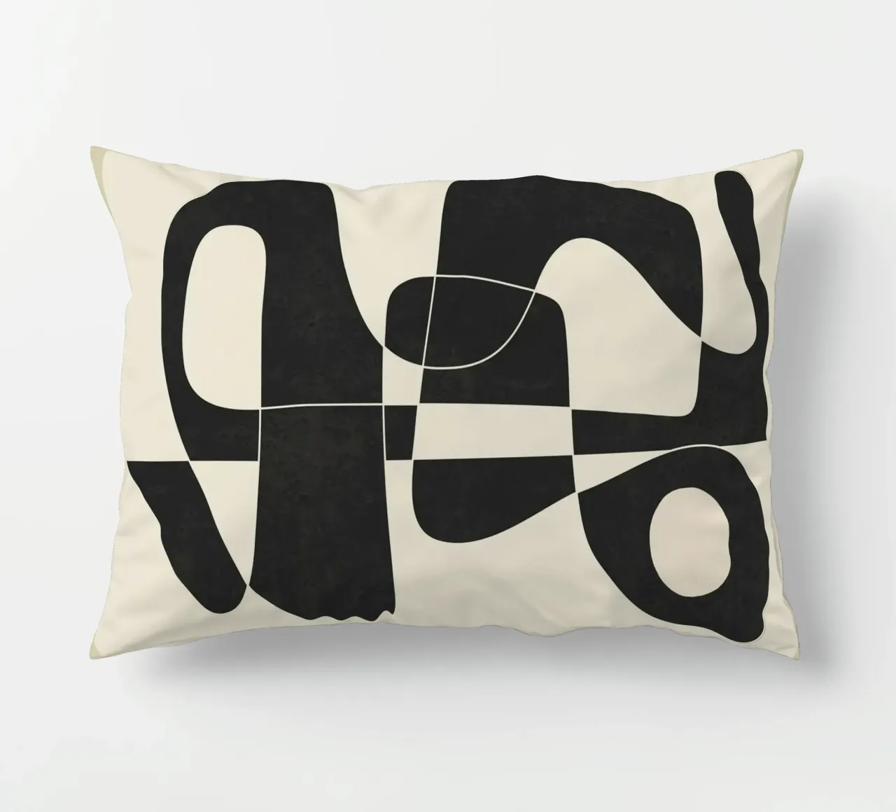Minimal Abstract Noir kussen van cityart