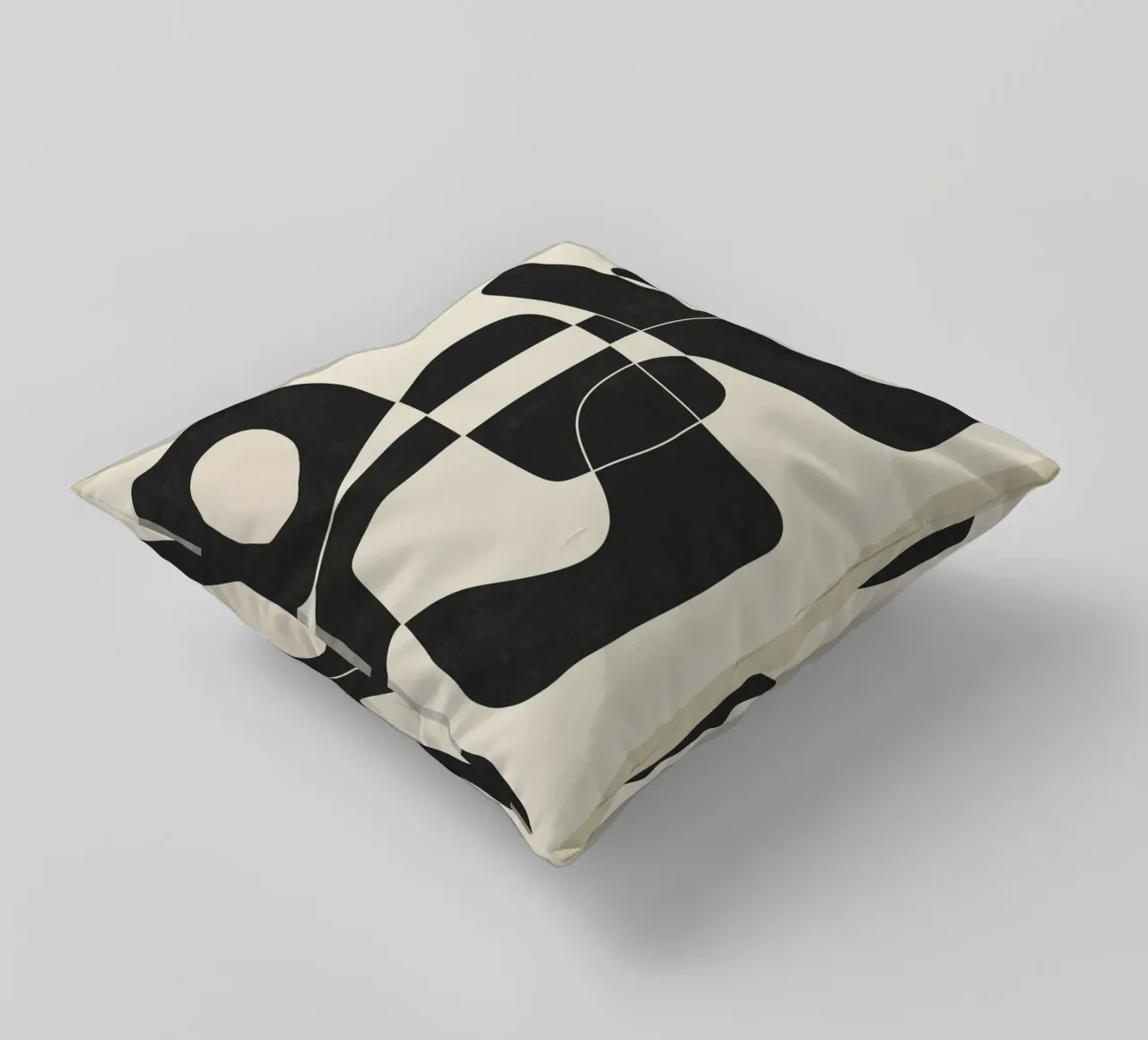 Minimal Abstract Noir cuscino da cityart