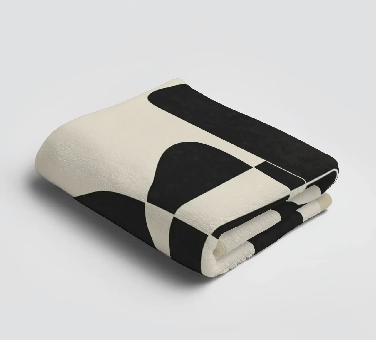 Minimal Abstract Noir towel by cityart