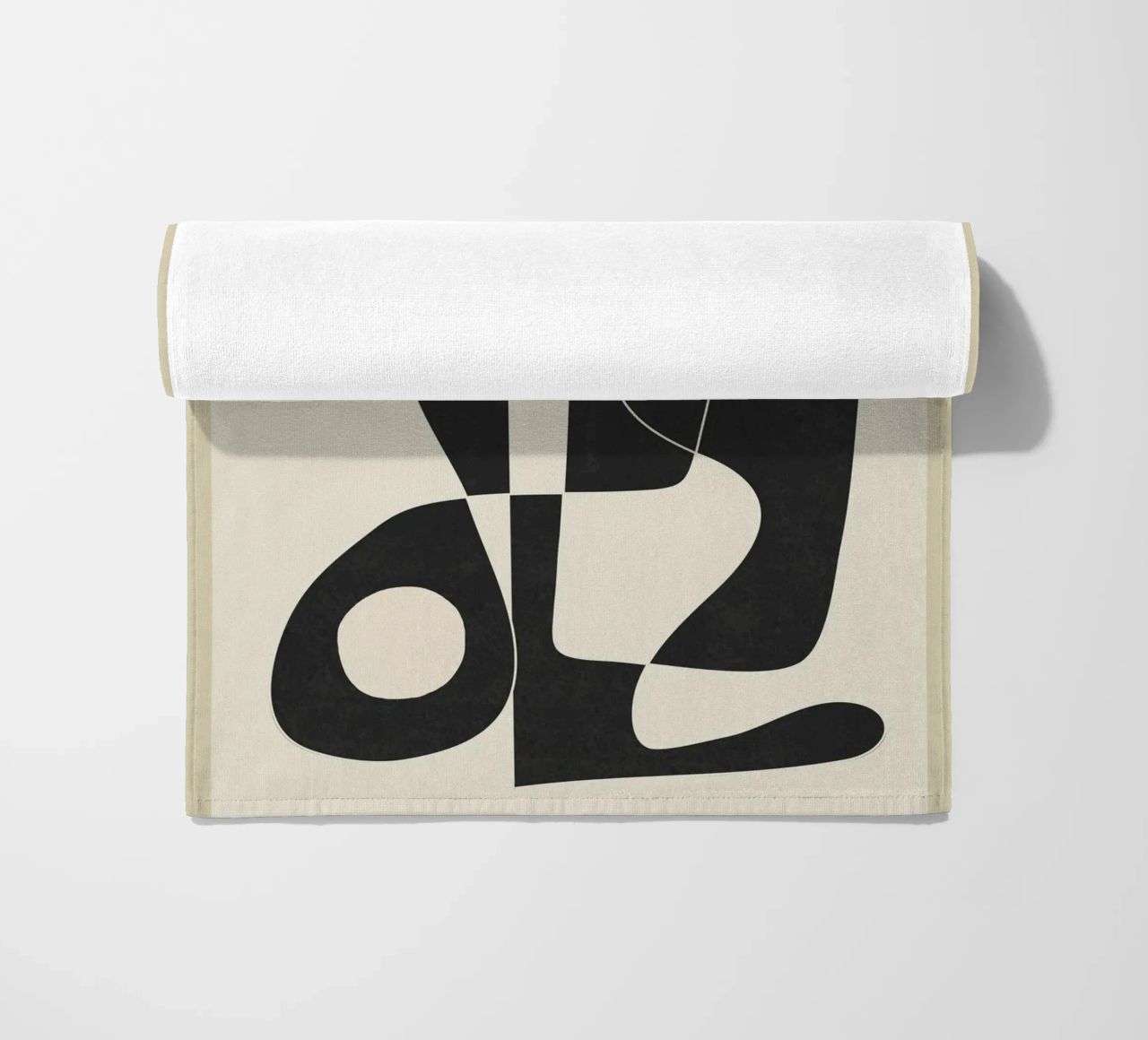 Minimal Abstract Noir telo mare da cityart
