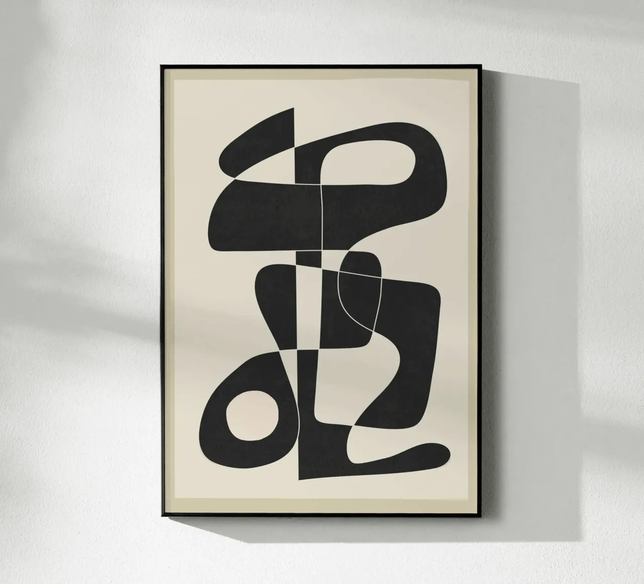 Minimal Abstract Noir acrylic glass by cityart