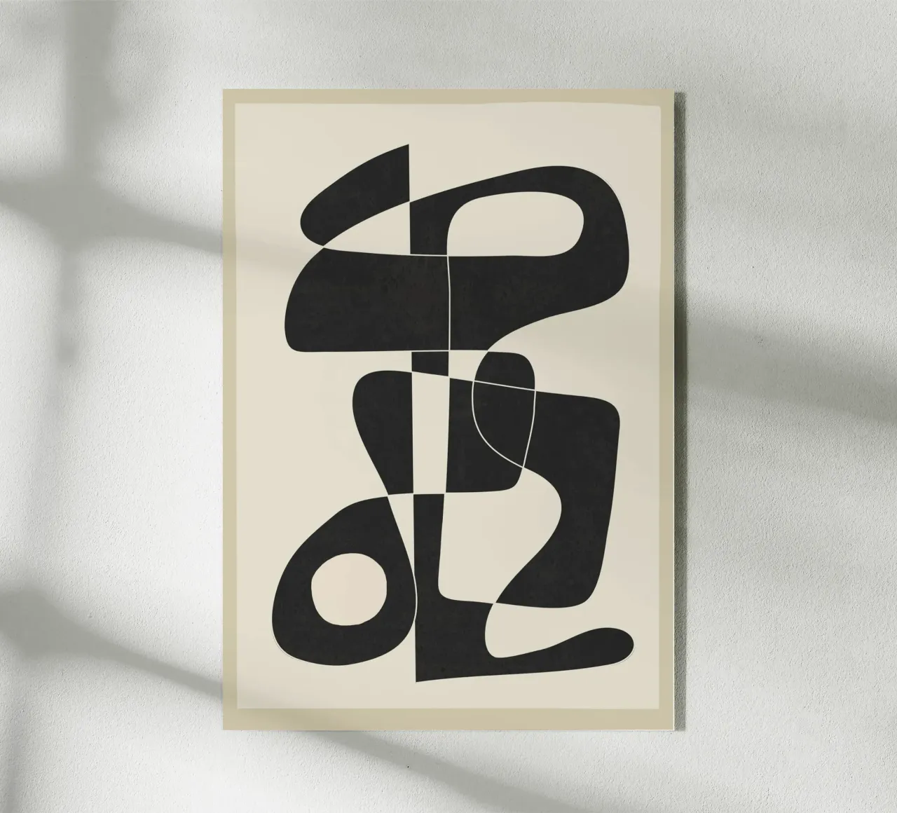 Minimal Abstract Noir acrylic glass by cityart