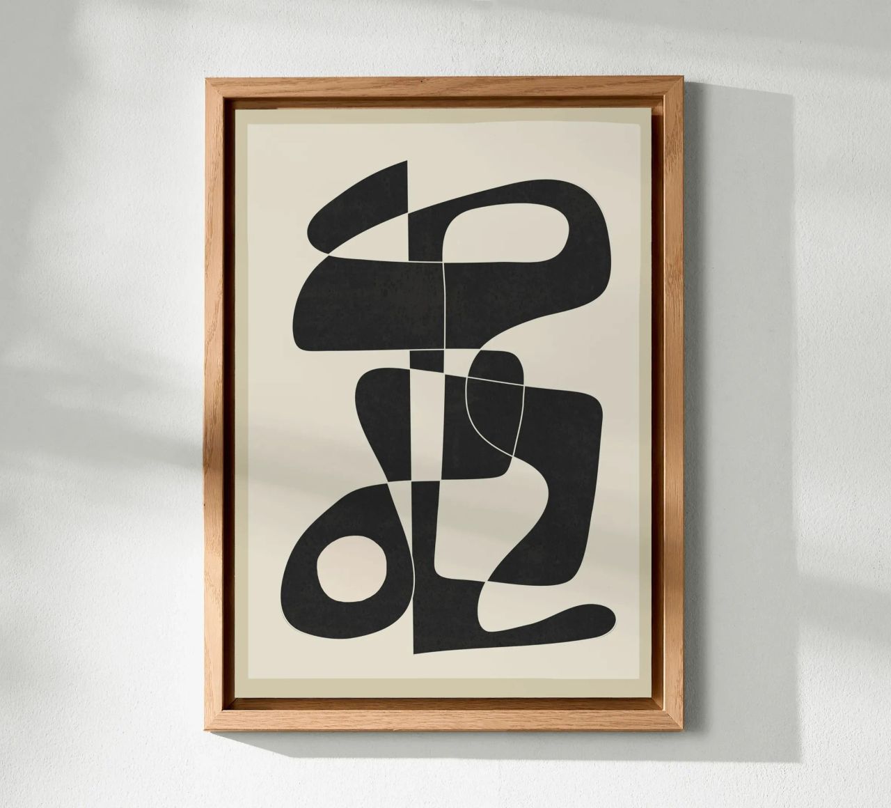 Minimal Abstract Noir alluminio dibond da cityart