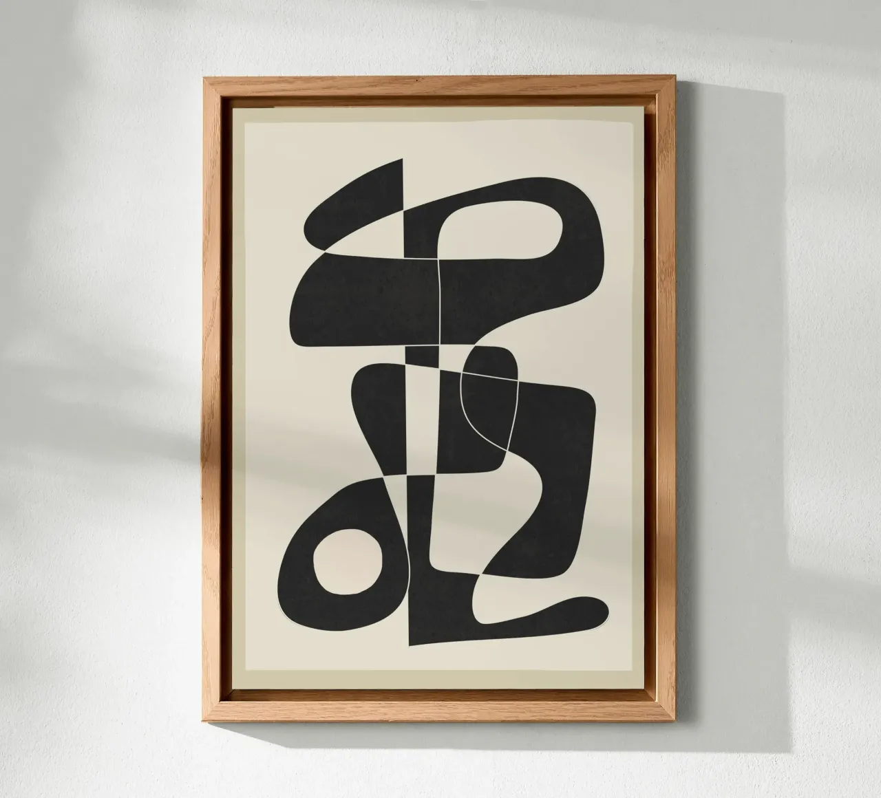 Minimal Abstract Noir alluminio dibond da cityart