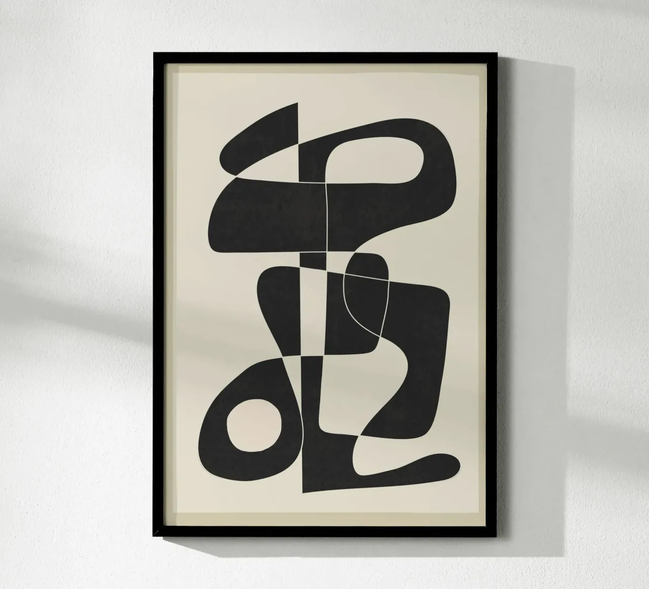 Minimal Abstract Noir poster da cityart