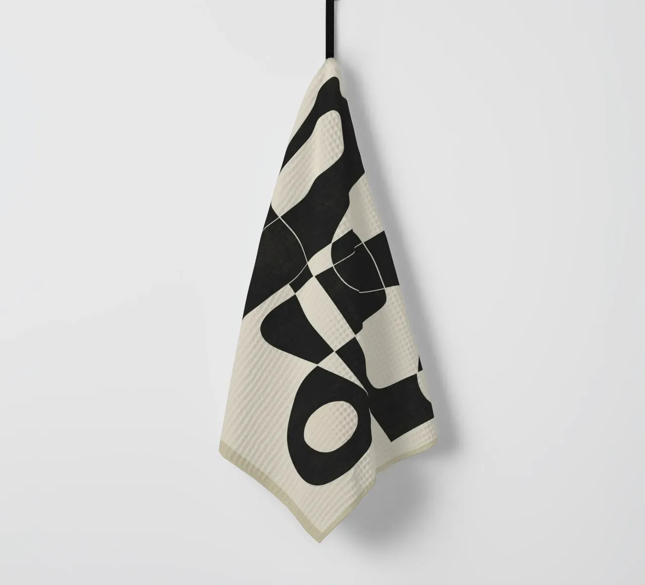 Minimal Abstract Noir canovaccio da cucina da cityart