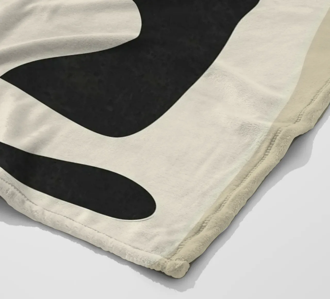 Minimal Abstract Noir coperta in pile da cityart