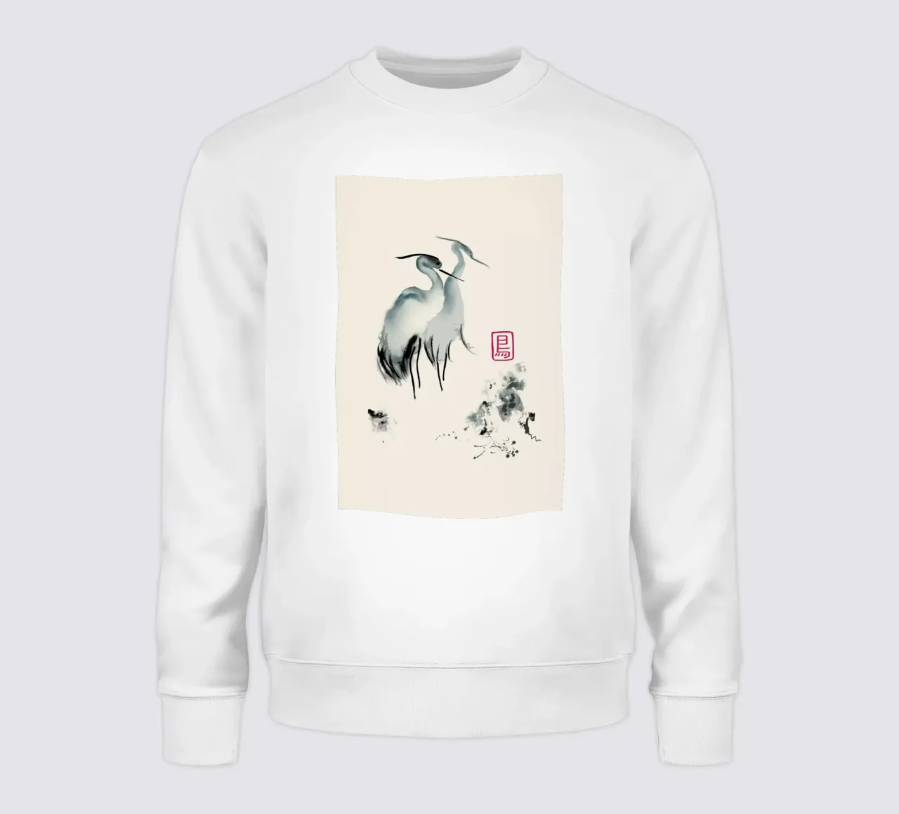 Cranes Of Mist felpa da Flora & Fauna