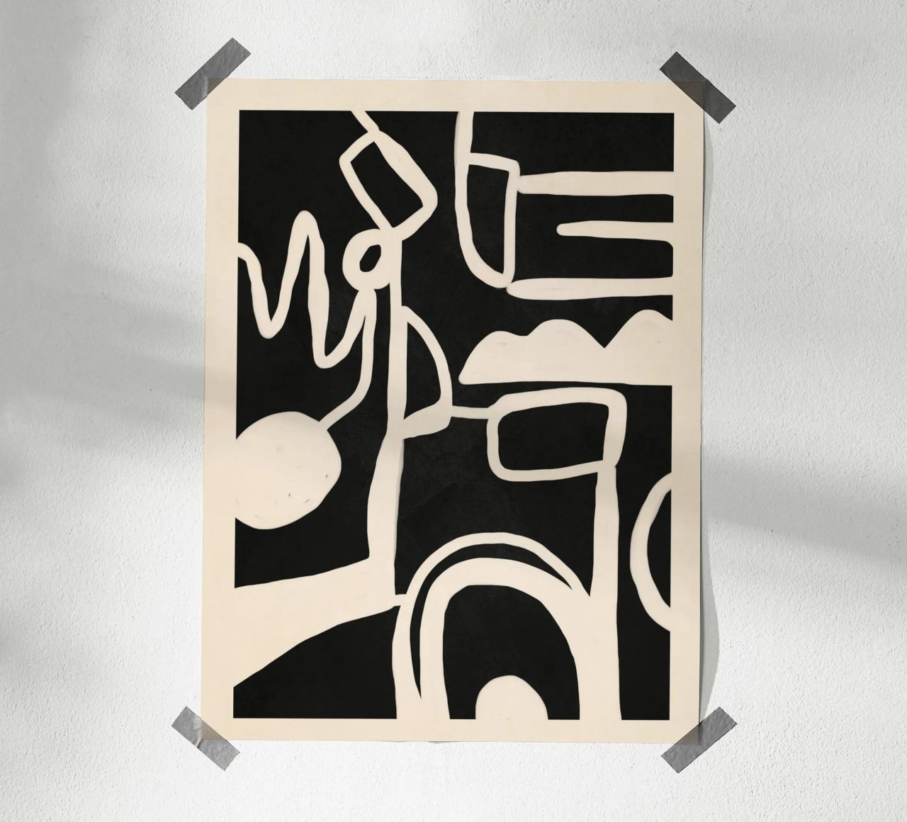 Abstract Line 12 carta hahnemühle da cityart