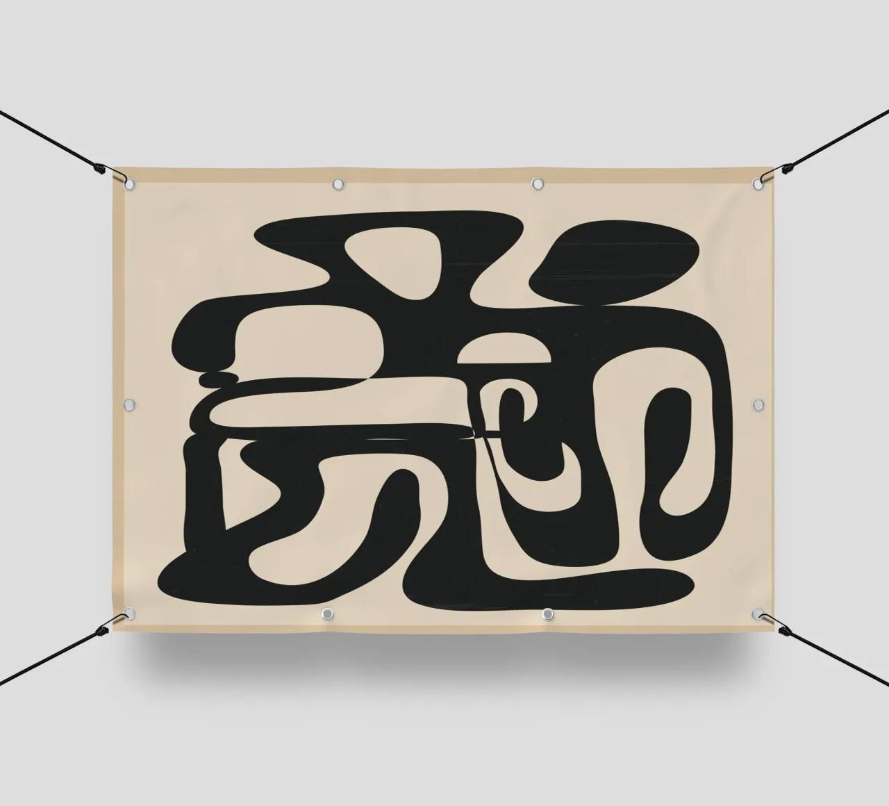 Abstract Minimal Art 1 telo in pvc da cityart