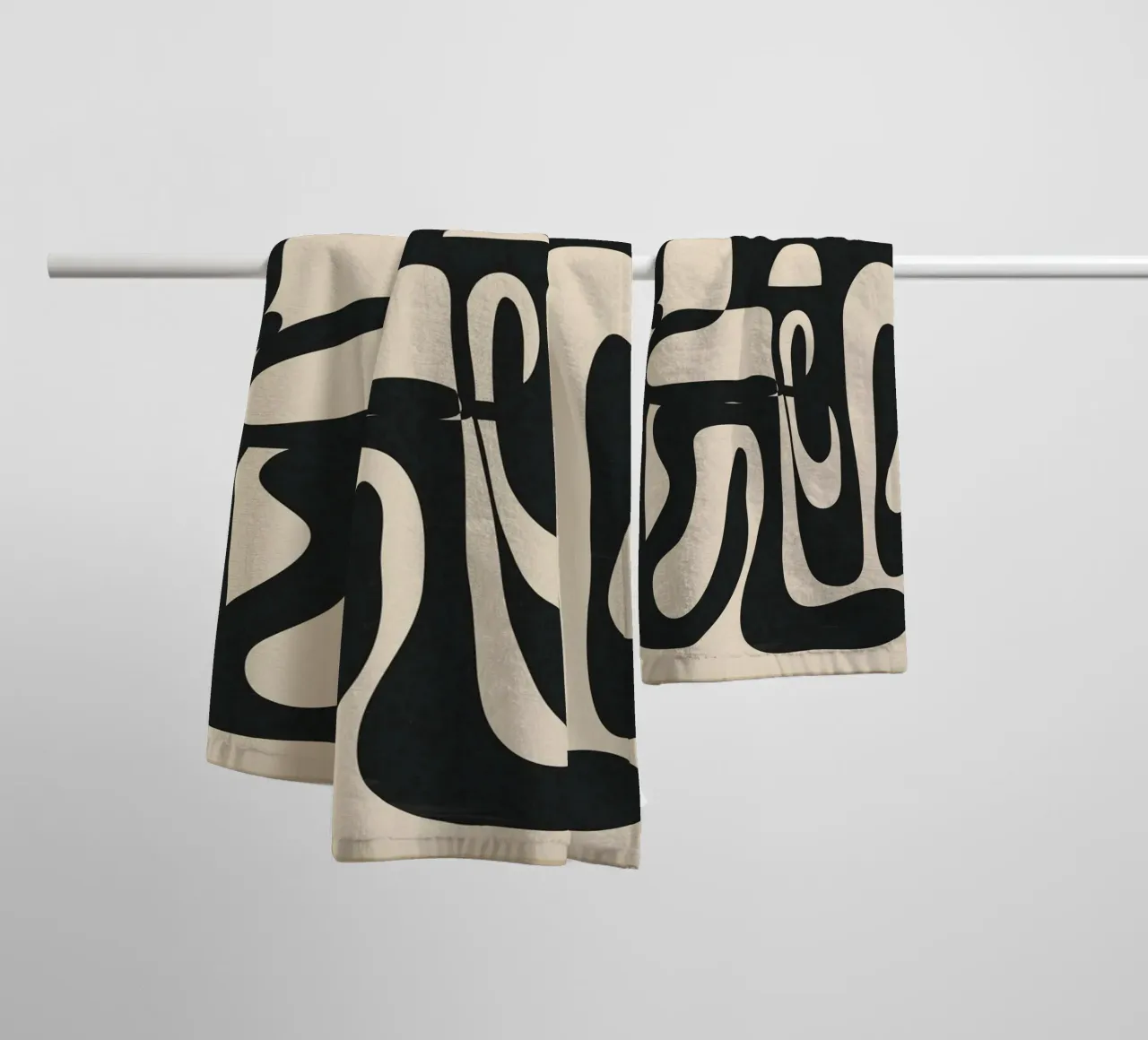 Abstract Minimal Art 1 badhanddoek van cityart