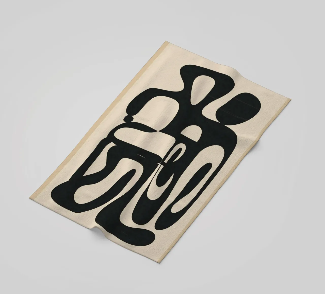 Abstract Minimal Art 1 strandhanddoek van cityart