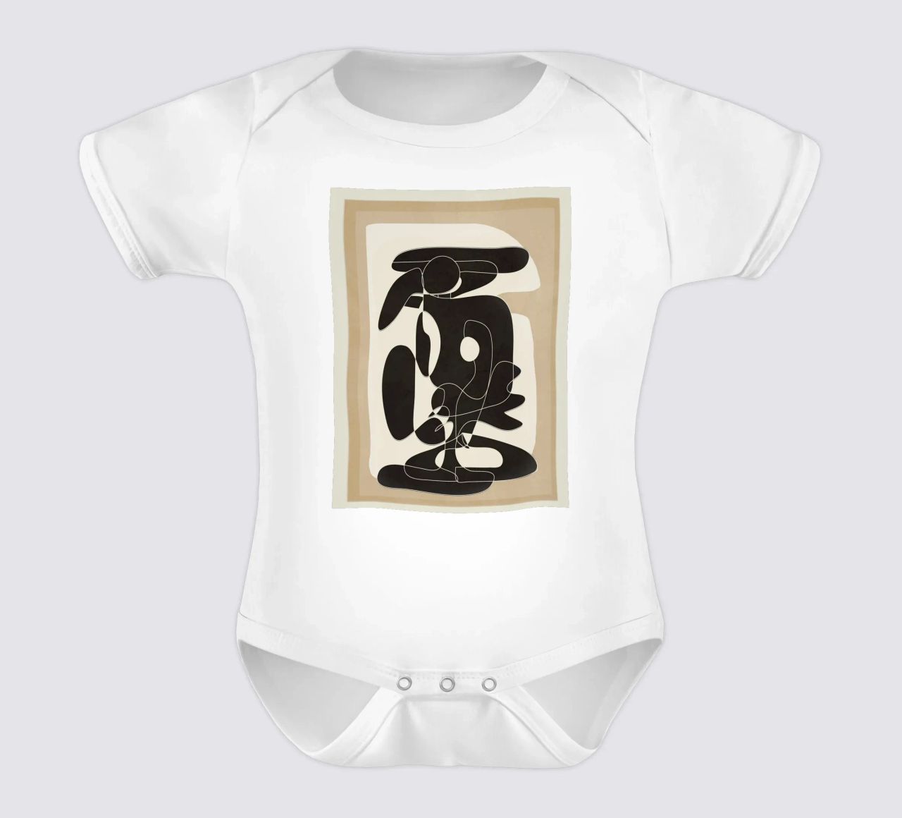 Shape Movement Geometry 01 body neonato maniche corte da cityart