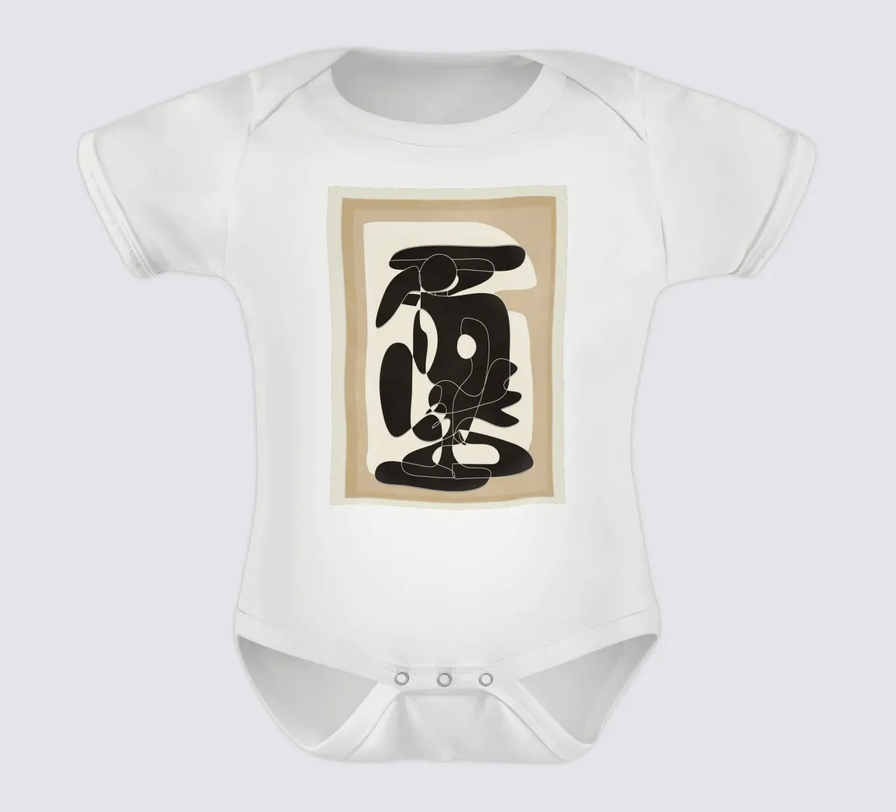 Shape Movement Geometry 01 body neonato maniche corte da cityart