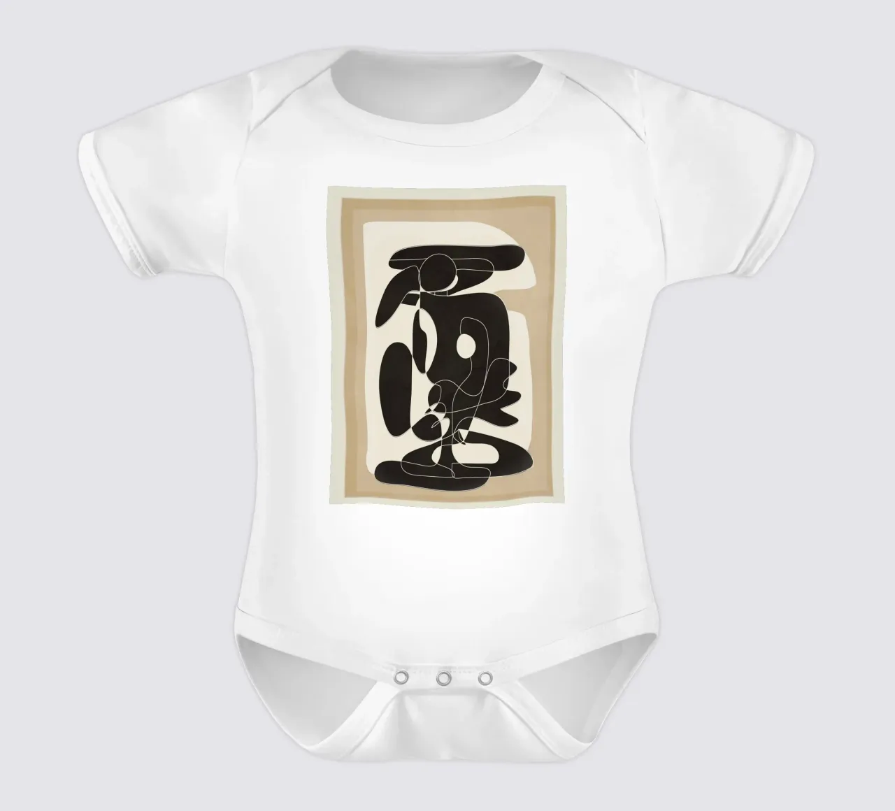 Shape Movement Geometry 01 Kurzarm Babybody von cityart