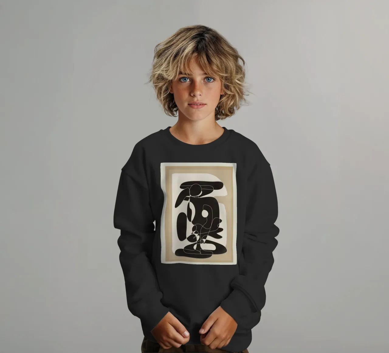 Shape Movement Geometry 01 felpa bambino da cityart