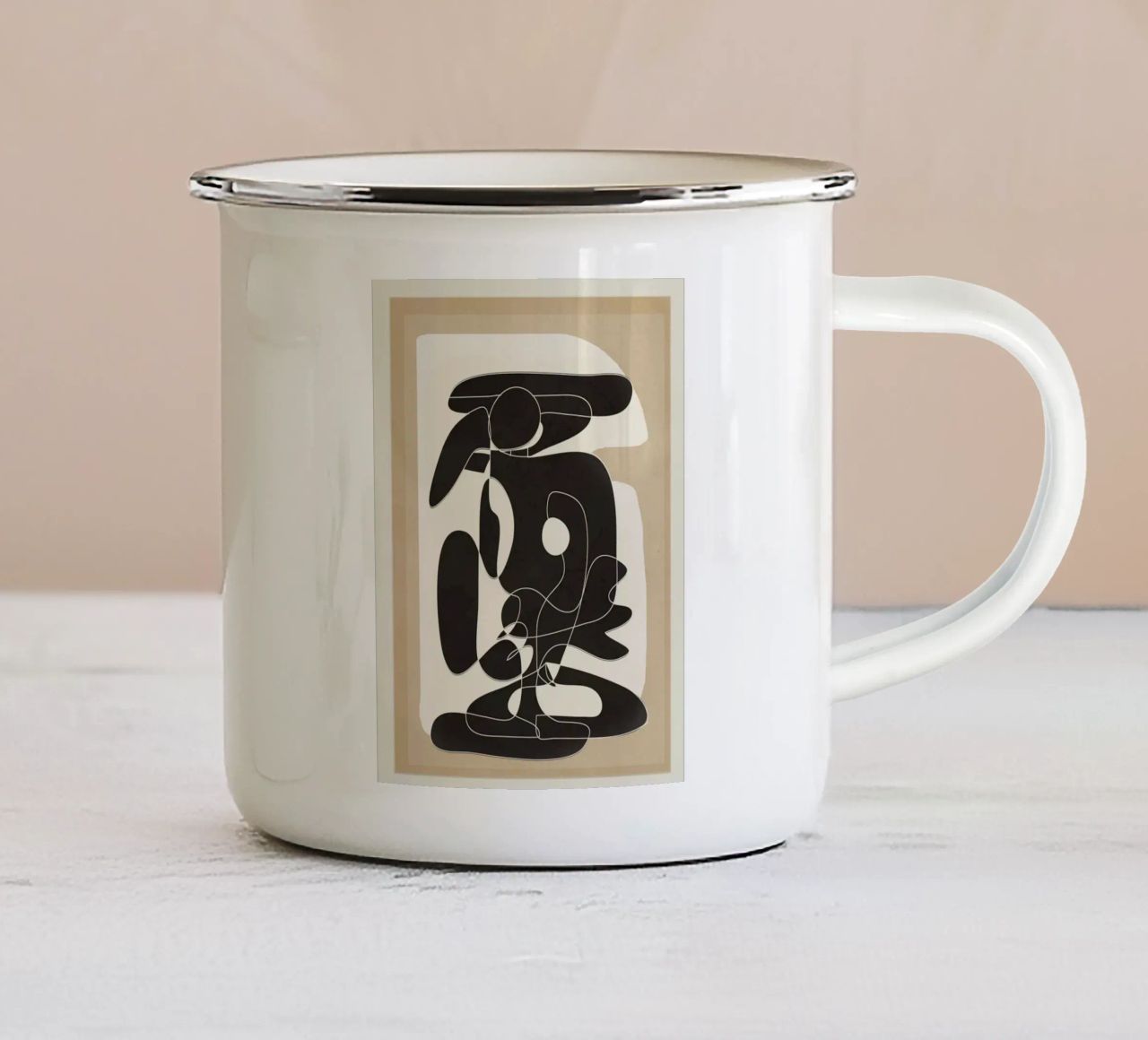 Shape Movement Geometry 01 tazza in smalto da cityart