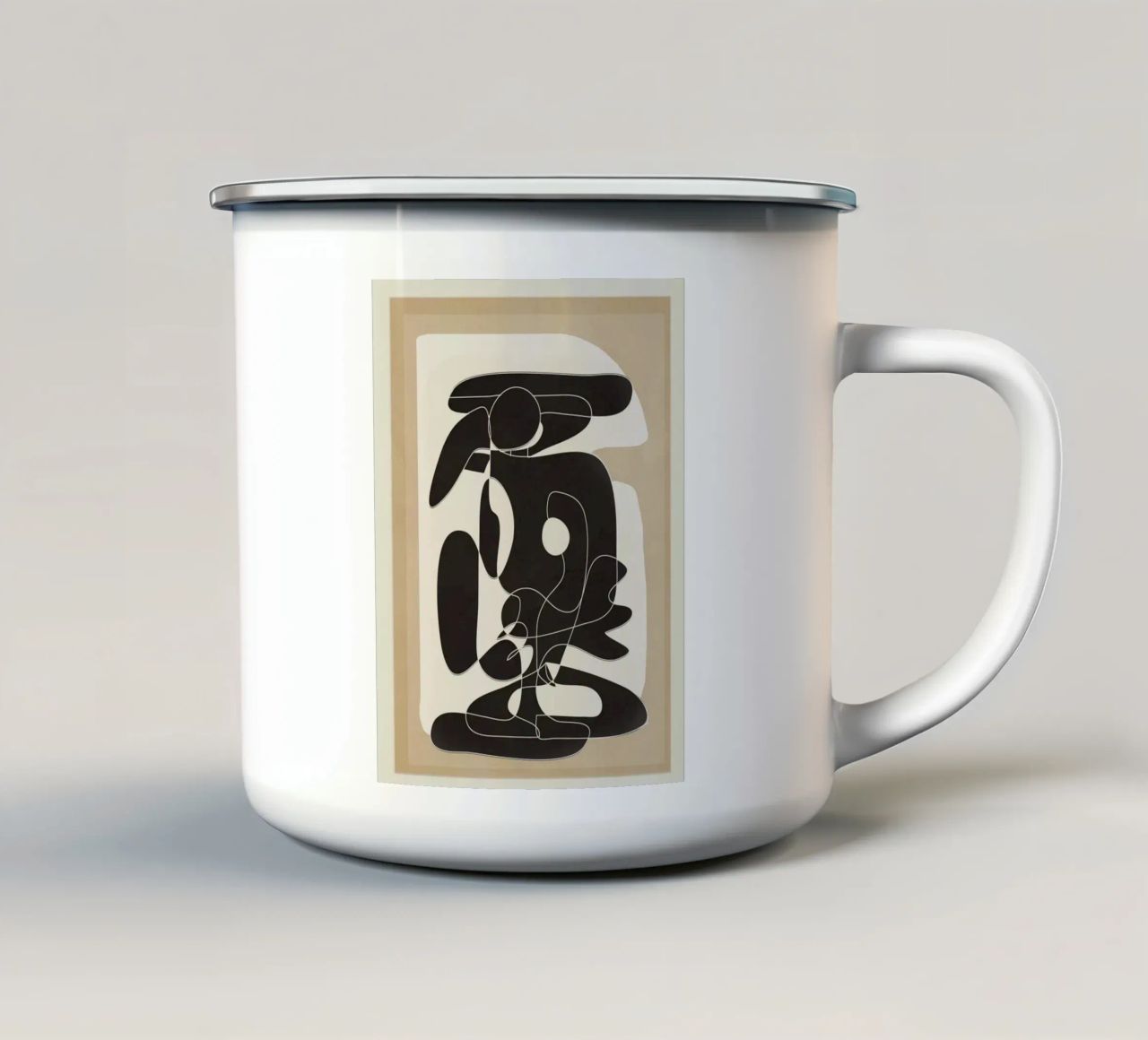 Shape Movement Geometry 01 tazza in smalto da cityart