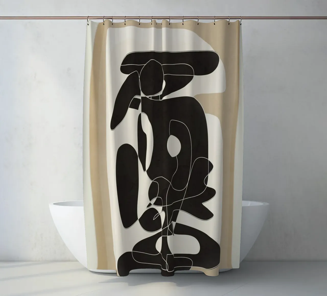 Shape Movement Geometry 01 tenda da doccia da cityart