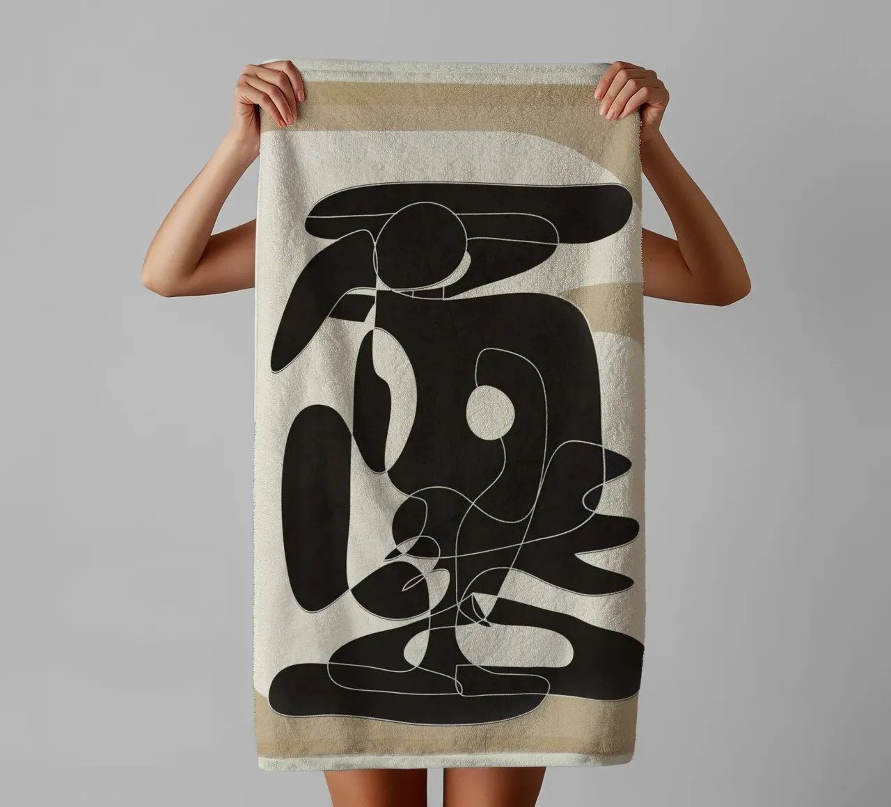Shape Movement Geometry 01 towel by cityart