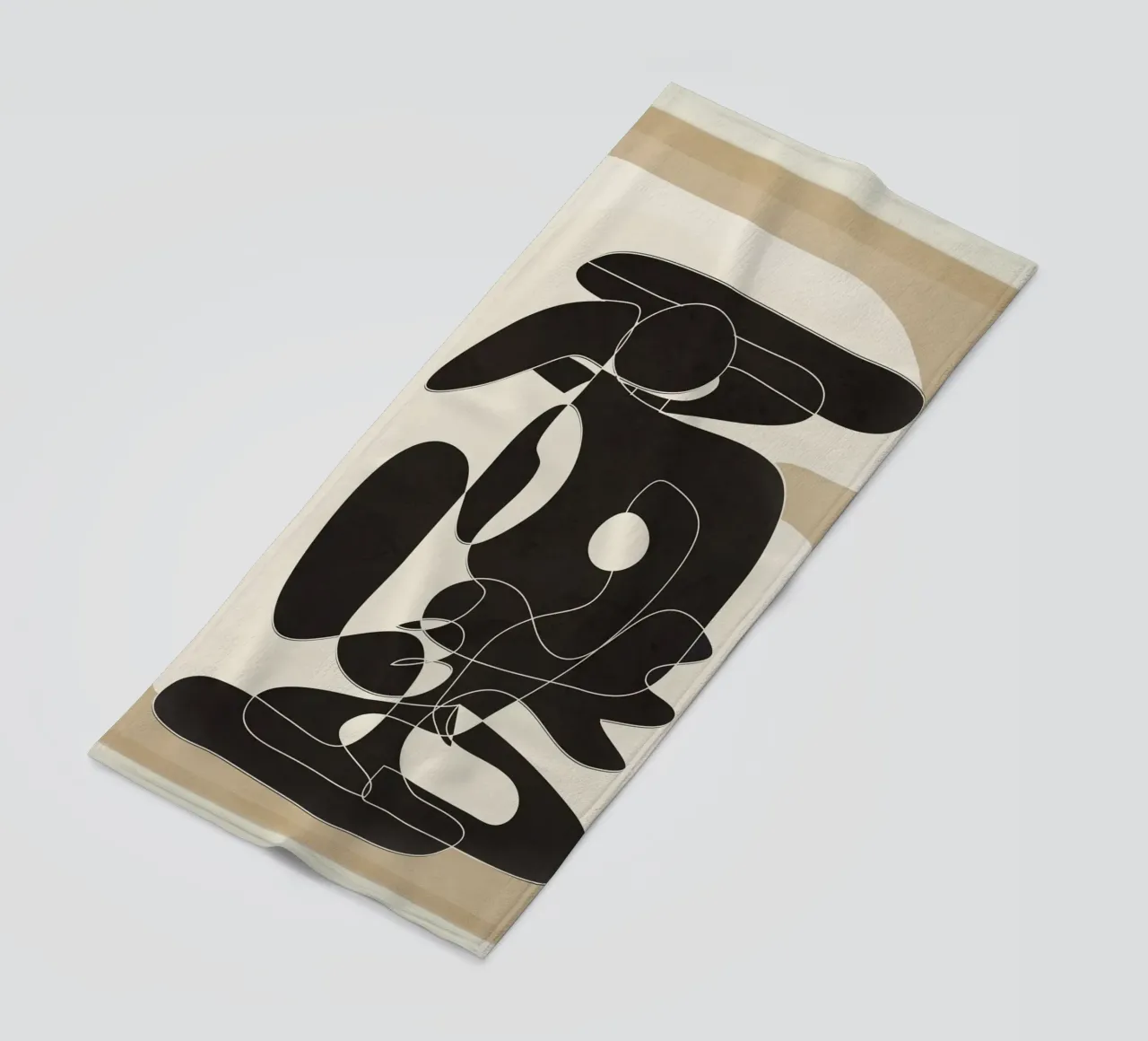 Shape Movement Geometry 01 serviette de plage de cityart