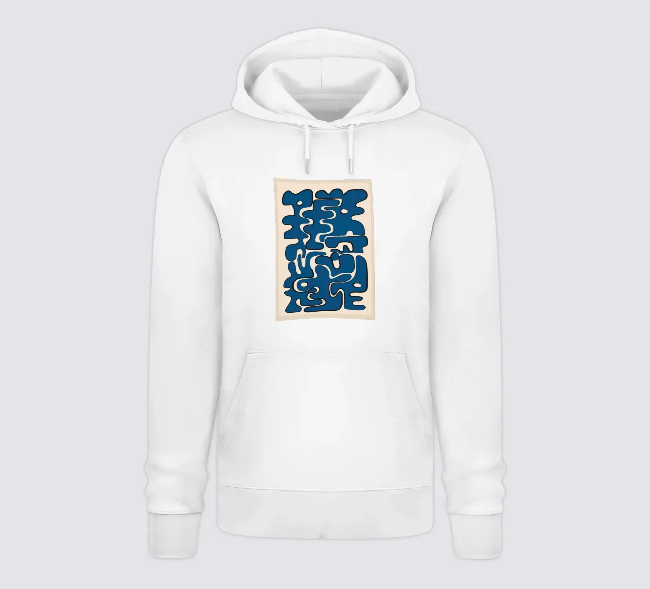 Minimal Abstract Maze – Cobalt sweat à capuche de cityart