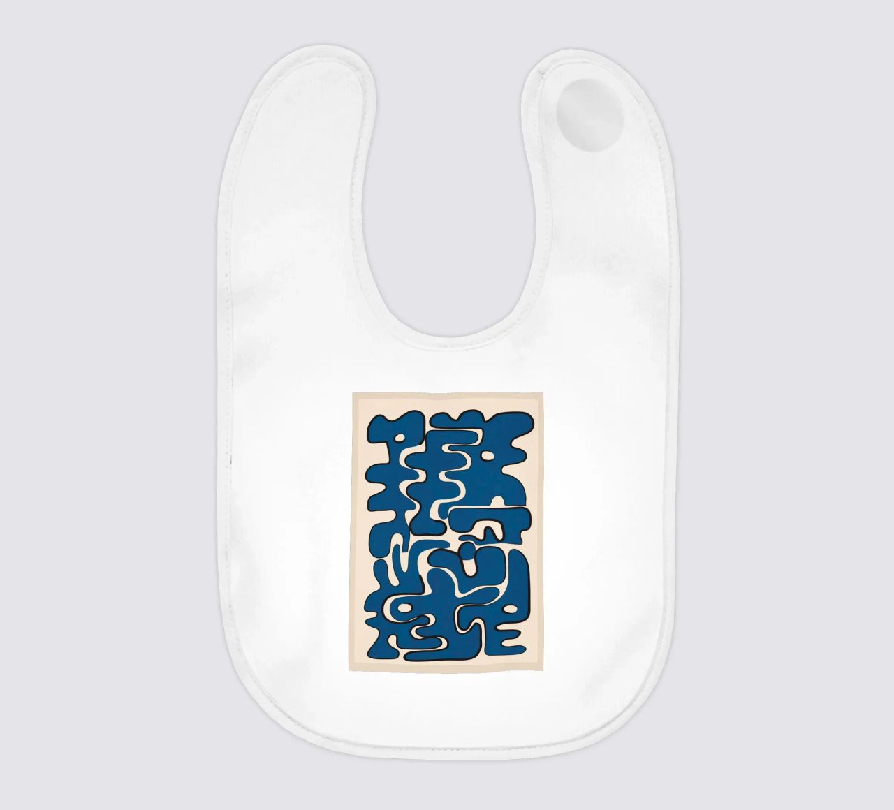 Minimal Abstract Maze – Cobalt bavaglino da cityart
